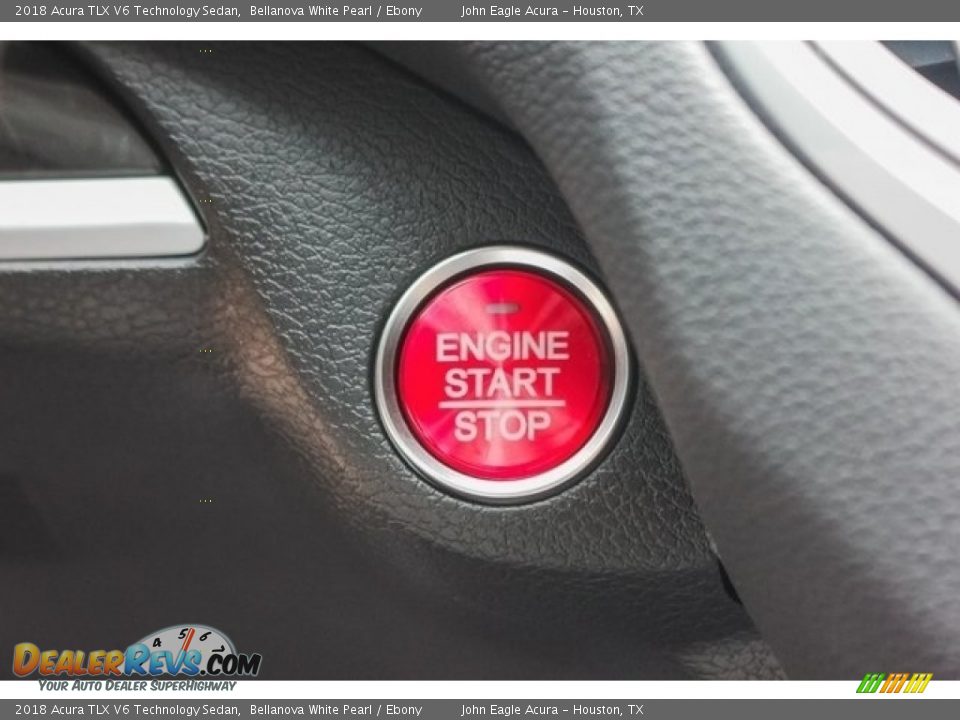 2018 Acura TLX V6 Technology Sedan Bellanova White Pearl / Ebony Photo #33