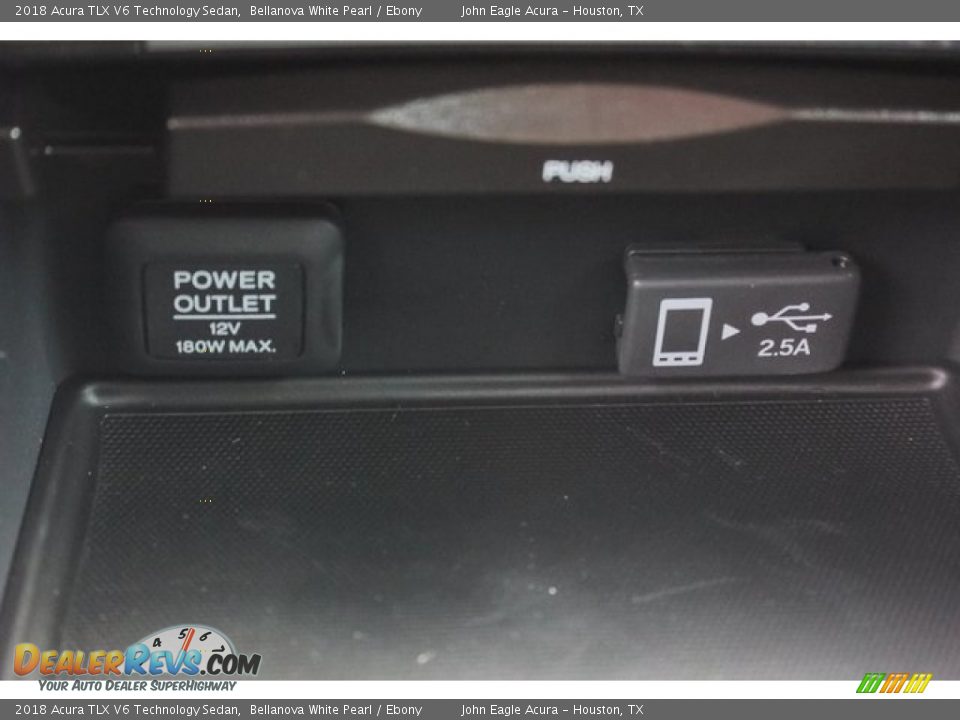 2018 Acura TLX V6 Technology Sedan Bellanova White Pearl / Ebony Photo #34