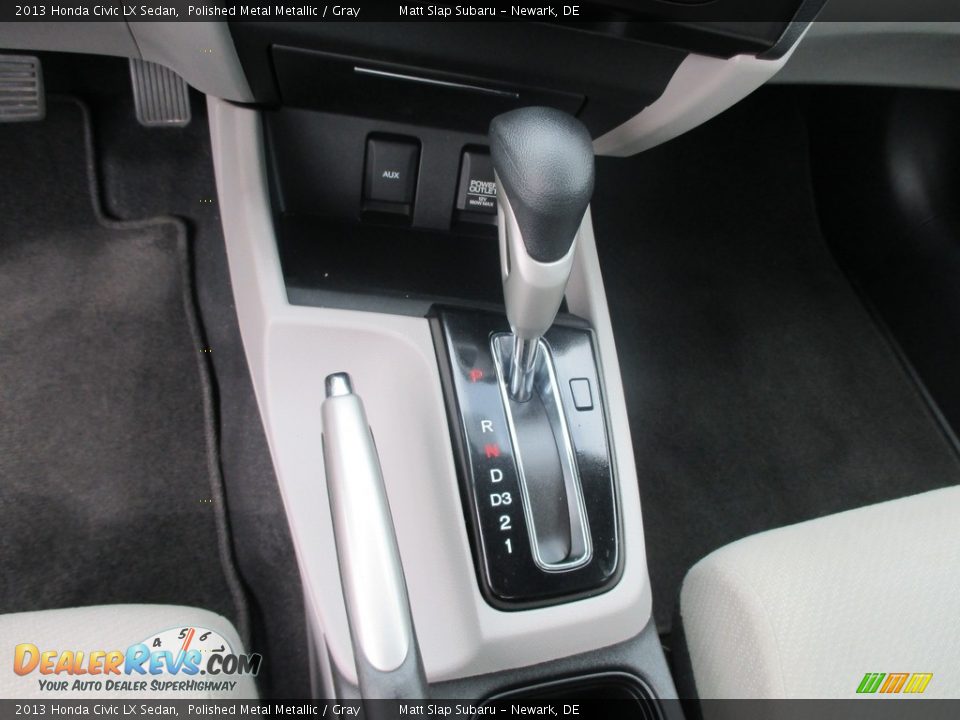2013 Honda Civic LX Sedan Polished Metal Metallic / Gray Photo #27
