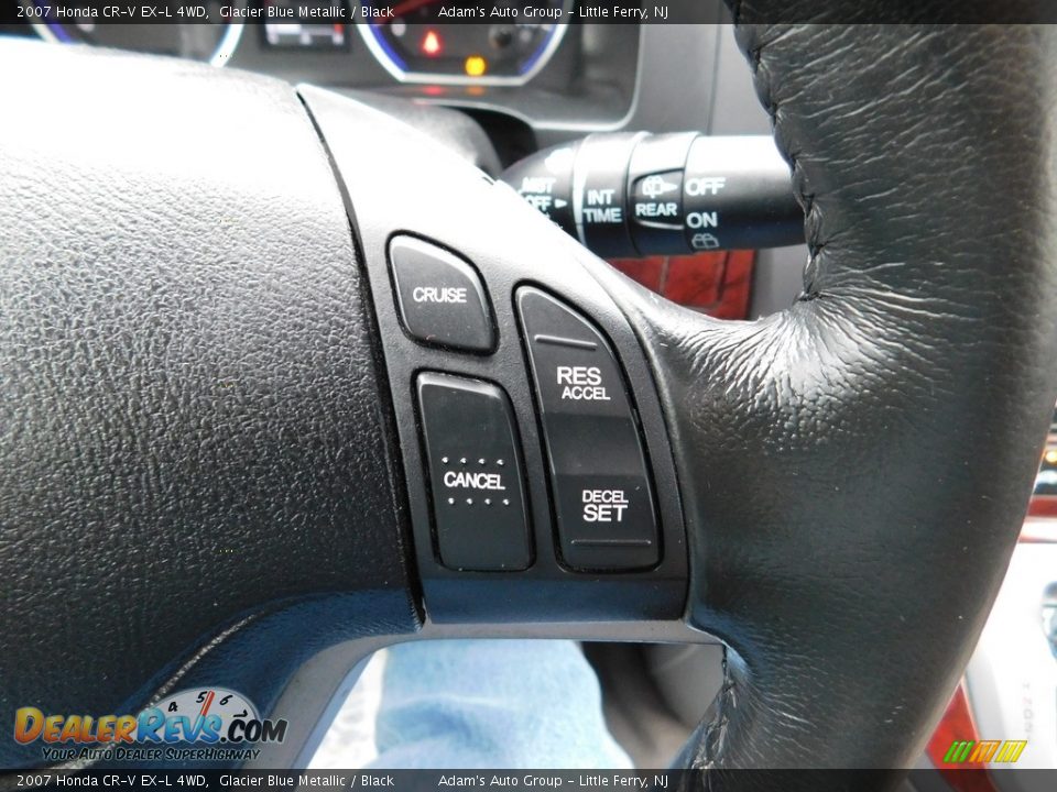 2007 Honda CR-V EX-L 4WD Glacier Blue Metallic / Black Photo #19