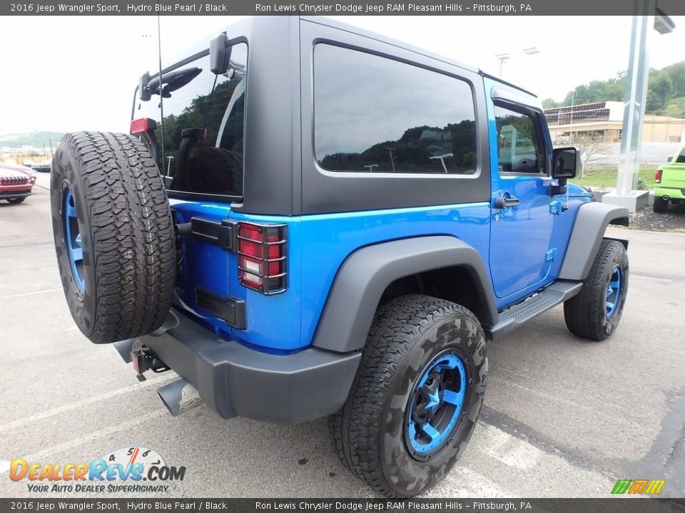 2016 Jeep Wrangler Sport Hydro Blue Pearl / Black Photo #8