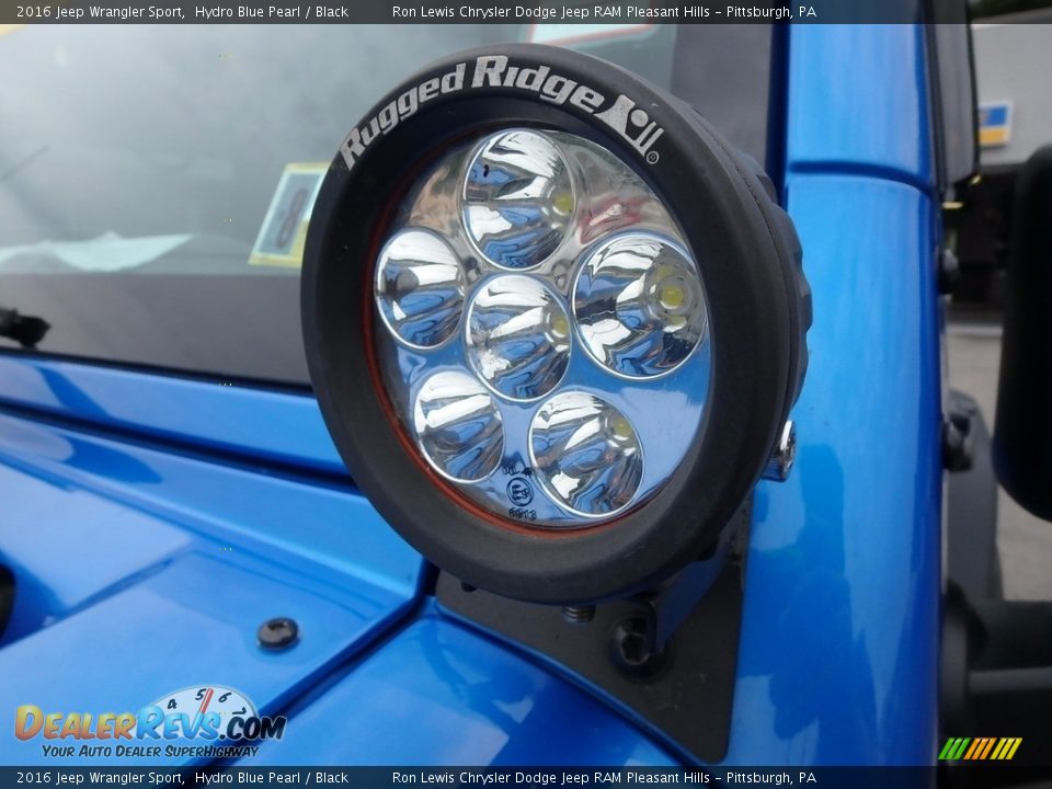 2016 Jeep Wrangler Sport Hydro Blue Pearl / Black Photo #13