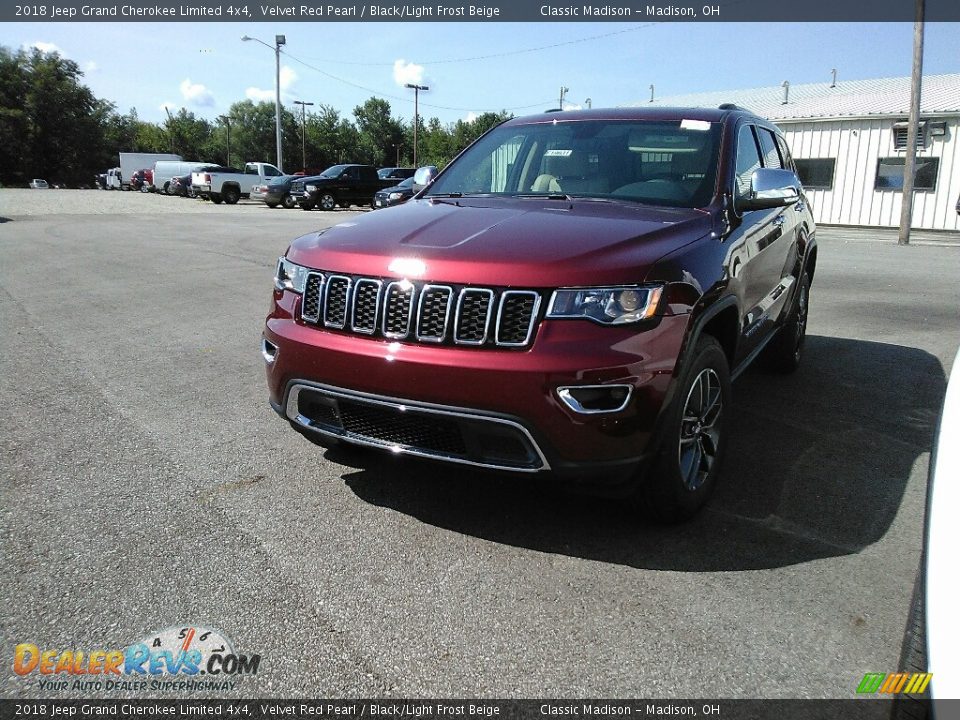 2018 Jeep Grand Cherokee Limited 4x4 Velvet Red Pearl / Black/Light Frost Beige Photo #1