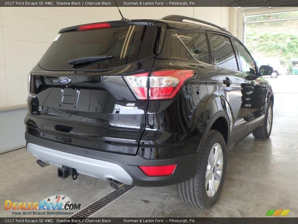 2017 Ford Escape SE 4WD Shadow Black / Charcoal Black Photo #2