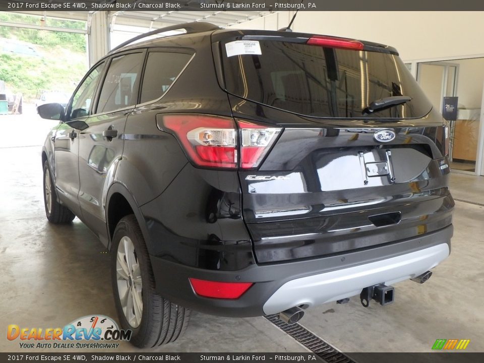 2017 Ford Escape SE 4WD Shadow Black / Charcoal Black Photo #3