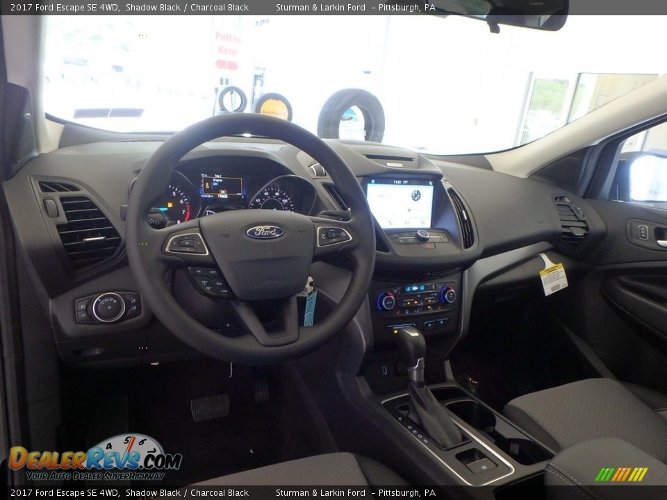 2017 Ford Escape SE 4WD Shadow Black / Charcoal Black Photo #8