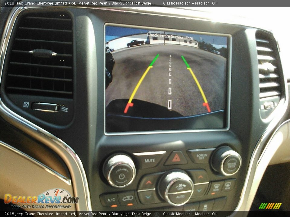 2018 Jeep Grand Cherokee Limited 4x4 Velvet Red Pearl / Black/Light Frost Beige Photo #13