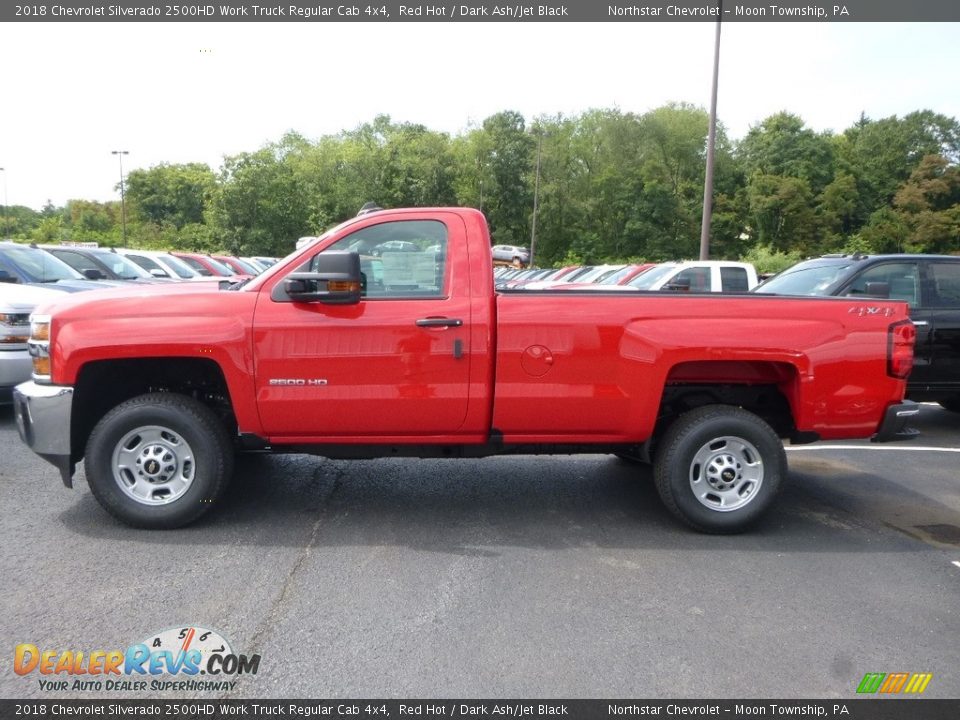 Red Hot 2018 Chevrolet Silverado 2500HD Work Truck Regular Cab 4x4 Photo #2