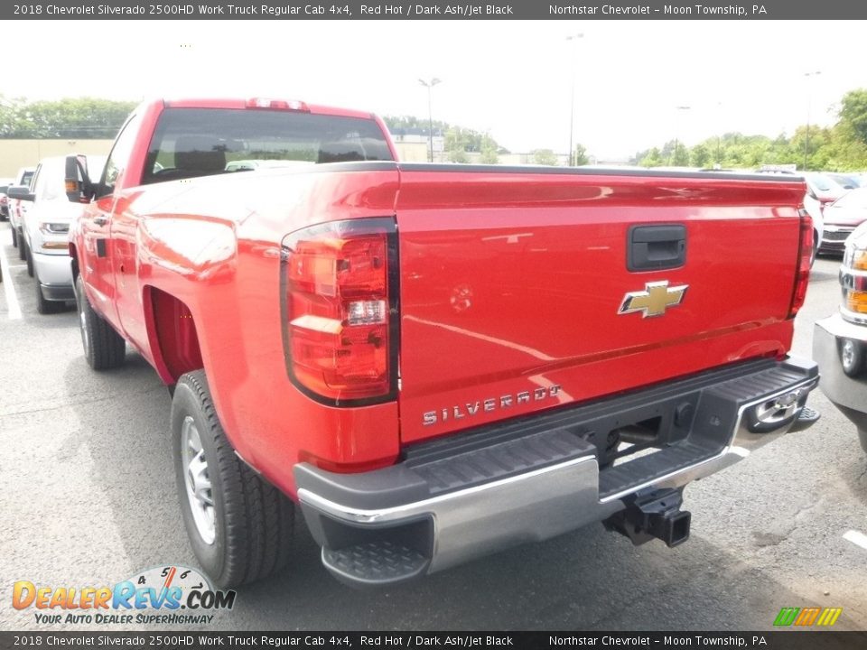 2018 Chevrolet Silverado 2500HD Work Truck Regular Cab 4x4 Red Hot / Dark Ash/Jet Black Photo #3