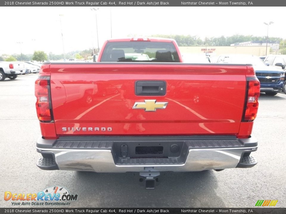 2018 Chevrolet Silverado 2500HD Work Truck Regular Cab 4x4 Red Hot / Dark Ash/Jet Black Photo #4