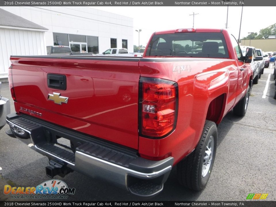 2018 Chevrolet Silverado 2500HD Work Truck Regular Cab 4x4 Red Hot / Dark Ash/Jet Black Photo #5