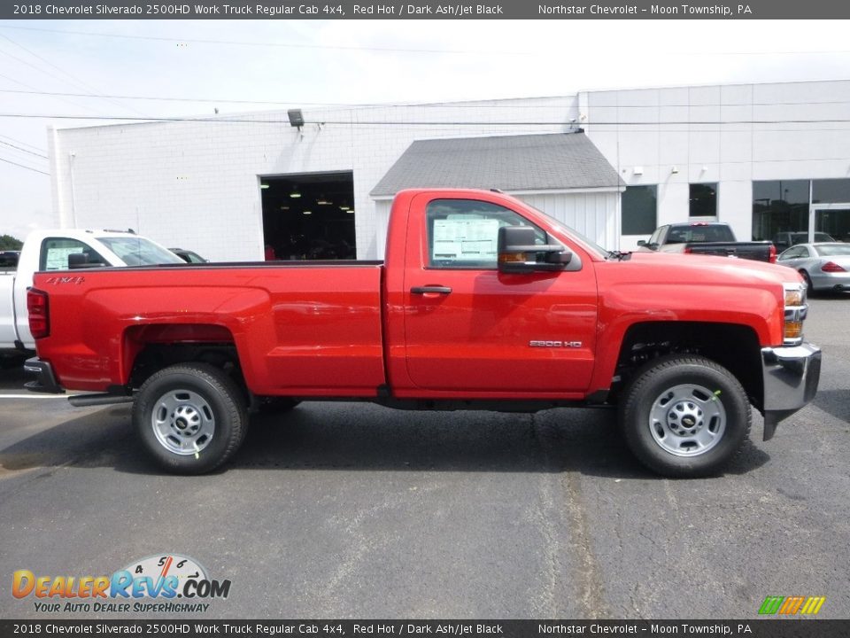 Red Hot 2018 Chevrolet Silverado 2500HD Work Truck Regular Cab 4x4 Photo #6