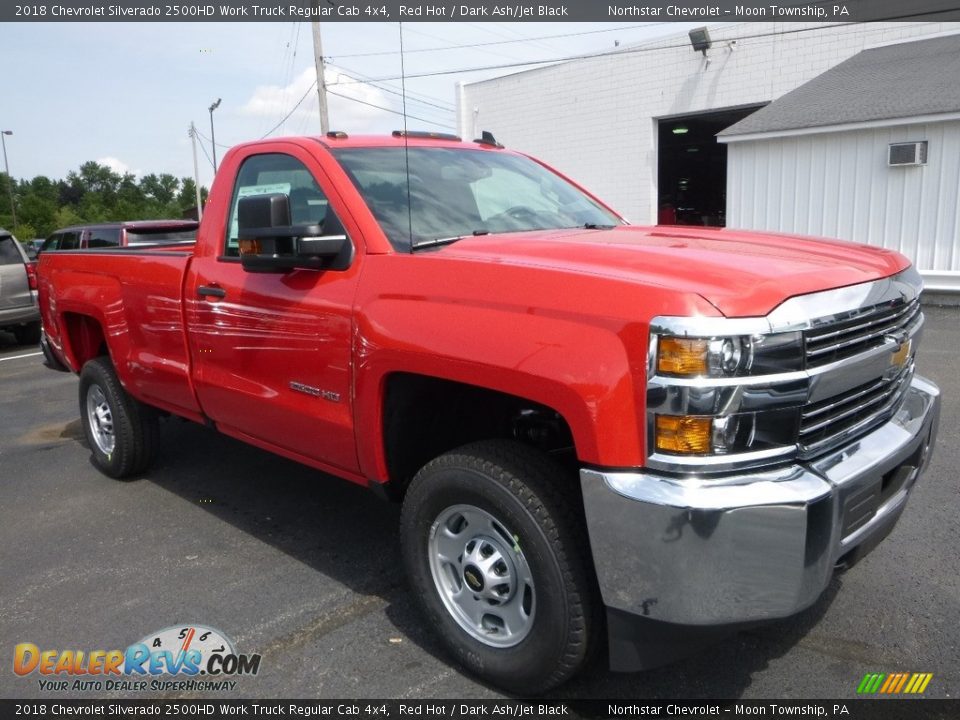 Red Hot 2018 Chevrolet Silverado 2500HD Work Truck Regular Cab 4x4 Photo #7