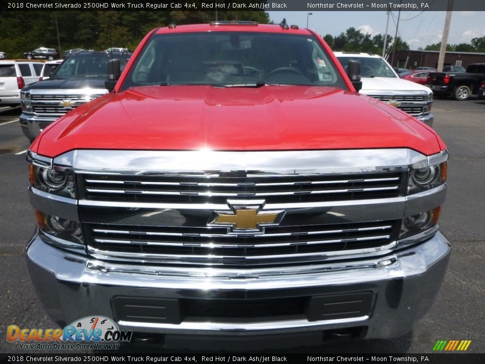 2018 Chevrolet Silverado 2500HD Work Truck Regular Cab 4x4 Red Hot / Dark Ash/Jet Black Photo #8