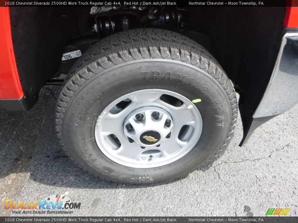 2018 Chevrolet Silverado 2500HD Work Truck Regular Cab 4x4 Red Hot / Dark Ash/Jet Black Photo #9