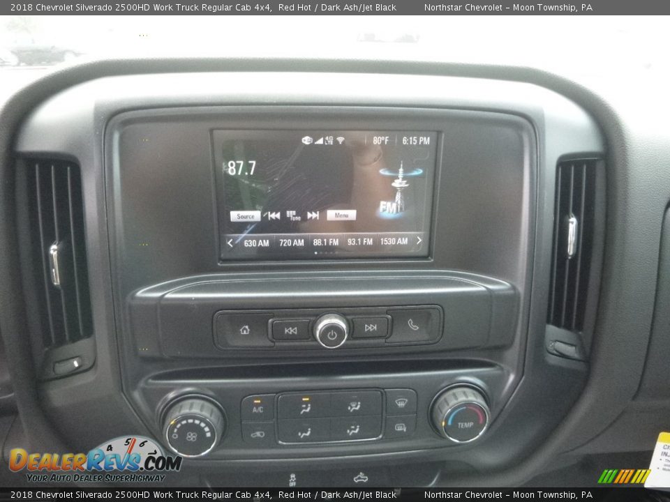 2018 Chevrolet Silverado 2500HD Work Truck Regular Cab 4x4 Red Hot / Dark Ash/Jet Black Photo #17