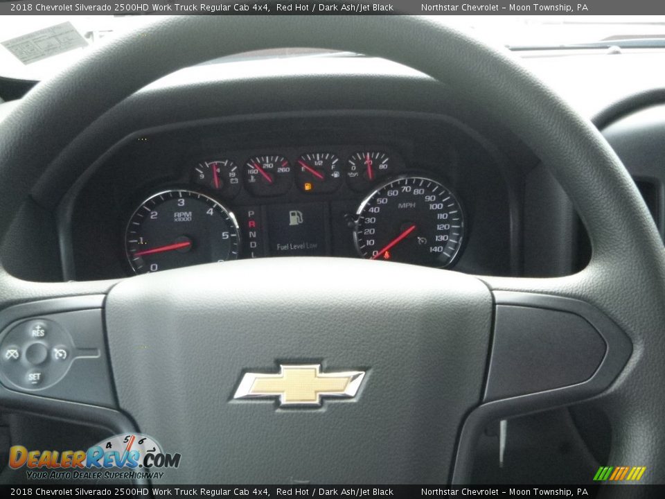 2018 Chevrolet Silverado 2500HD Work Truck Regular Cab 4x4 Red Hot / Dark Ash/Jet Black Photo #19