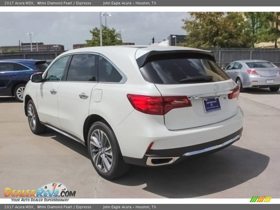 2017 Acura MDX White Diamond Pearl / Espresso Photo #5