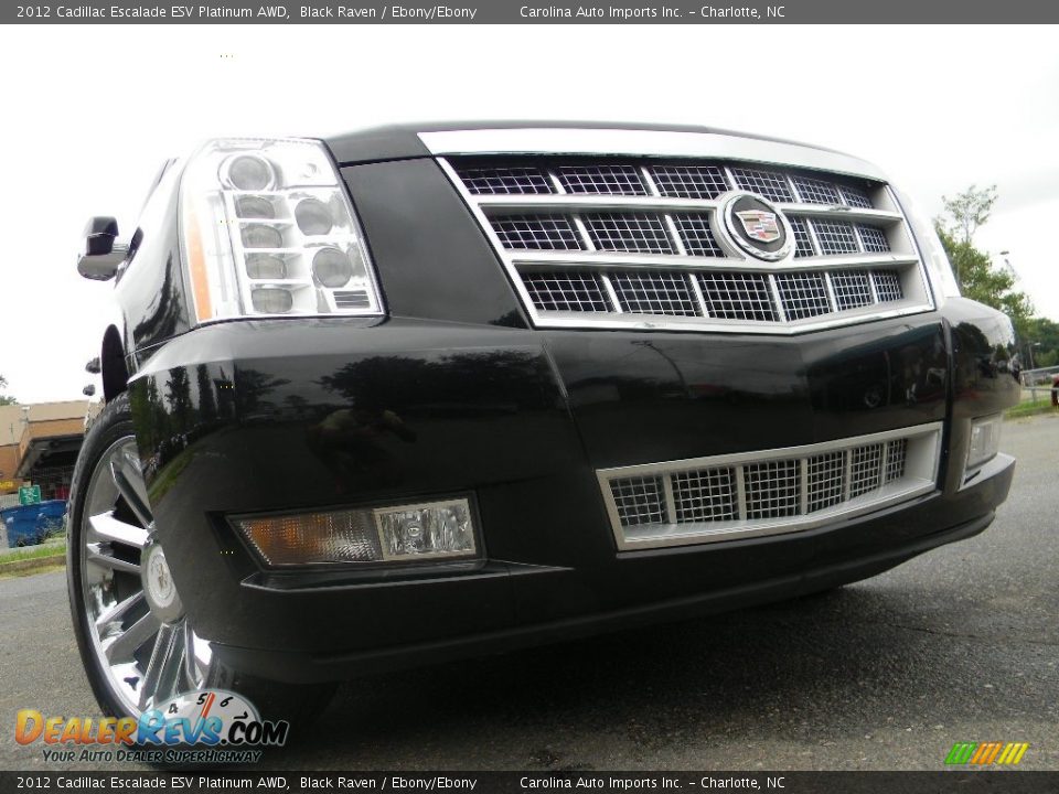 2012 Cadillac Escalade ESV Platinum AWD Black Raven / Ebony/Ebony Photo #1