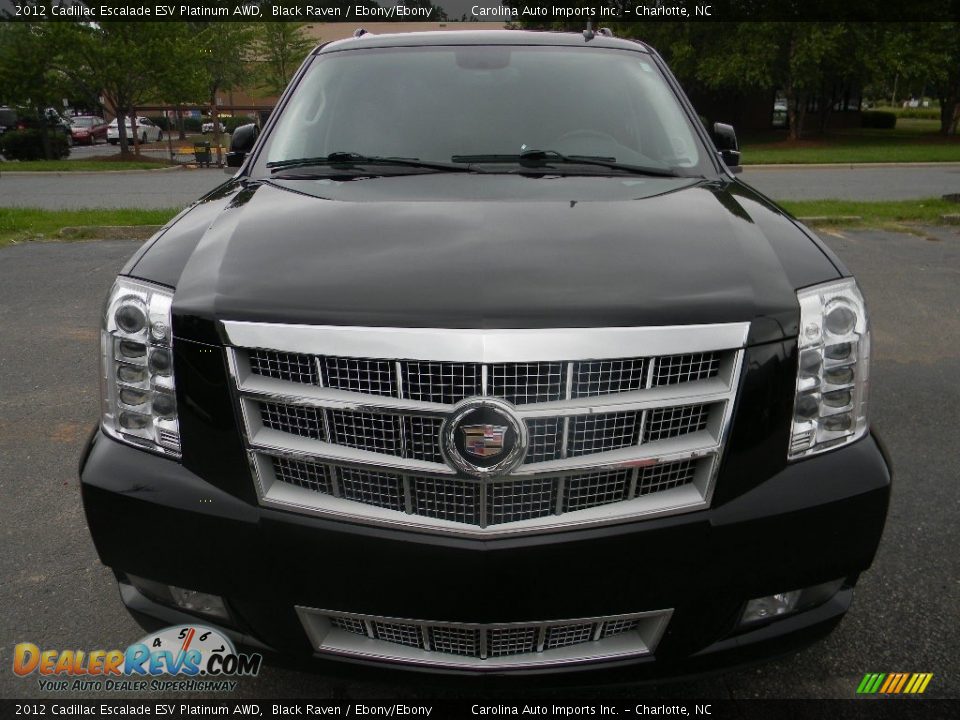 2012 Cadillac Escalade ESV Platinum AWD Black Raven / Ebony/Ebony Photo #5