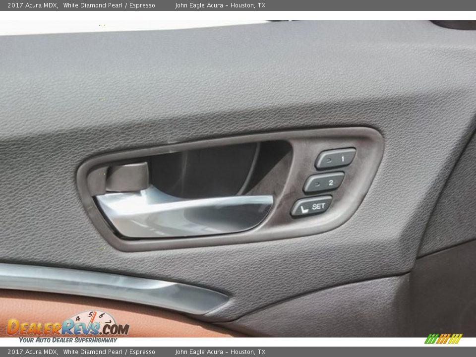 2017 Acura MDX White Diamond Pearl / Espresso Photo #16