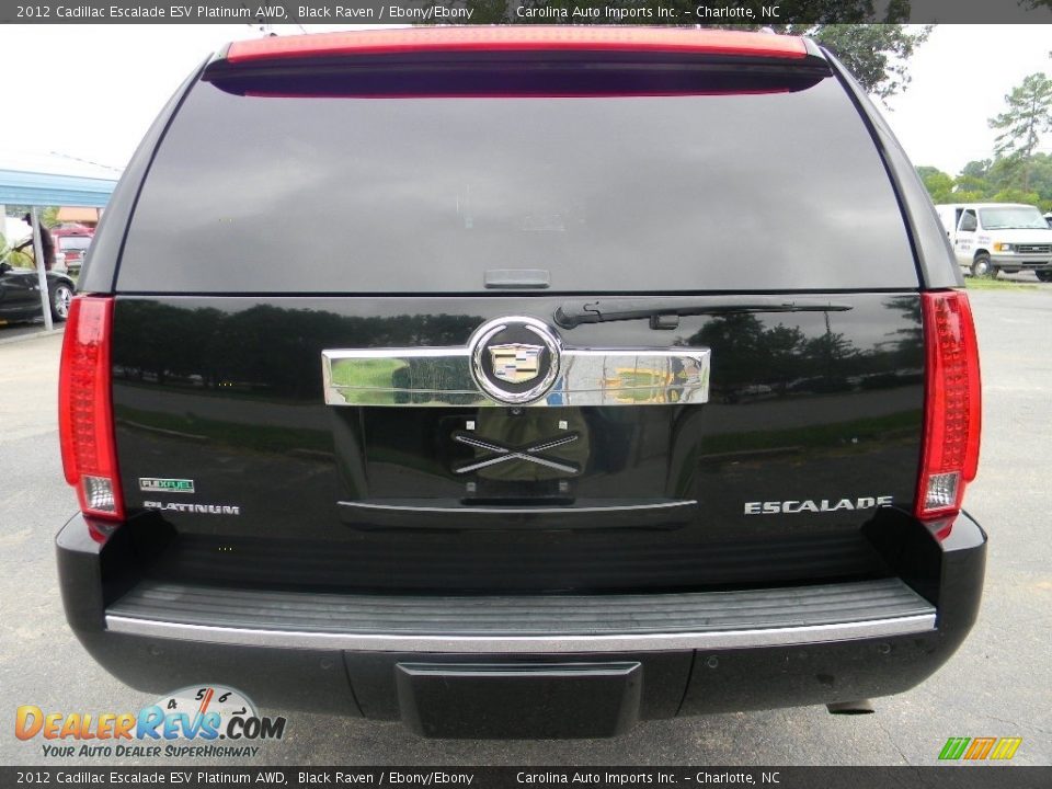 2012 Cadillac Escalade ESV Platinum AWD Black Raven / Ebony/Ebony Photo #9
