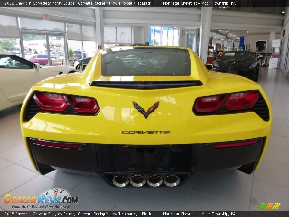 2018 Chevrolet Corvette Stingray Coupe Corvette Racing Yellow Tintcoat / Jet Black Photo #4