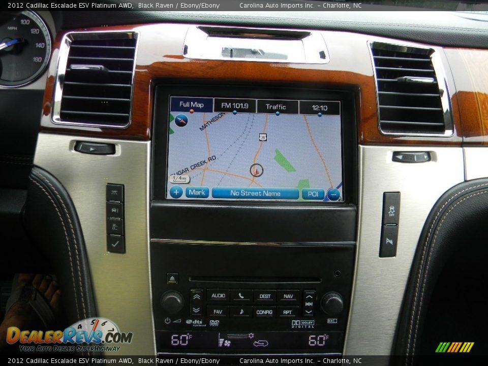 2012 Cadillac Escalade ESV Platinum AWD Black Raven / Ebony/Ebony Photo #15