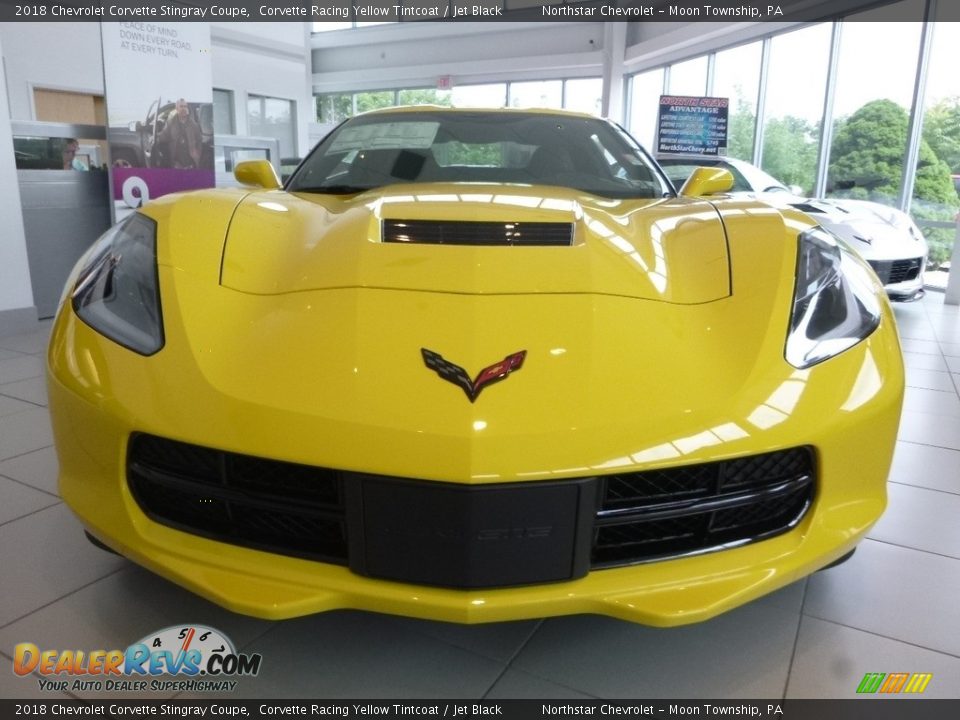 2018 Chevrolet Corvette Stingray Coupe Corvette Racing Yellow Tintcoat / Jet Black Photo #9