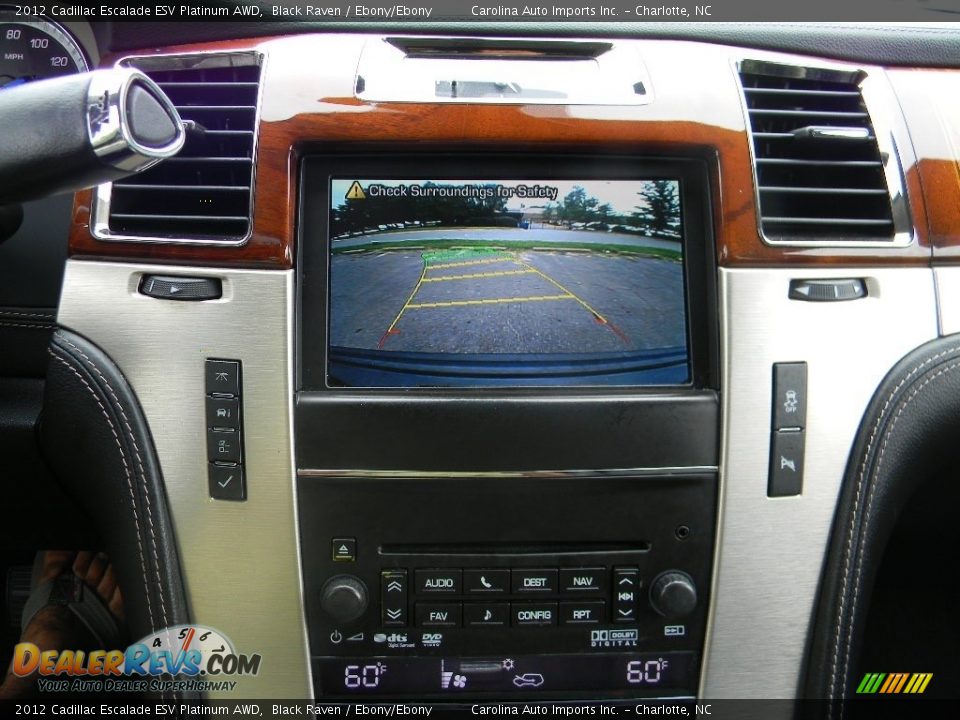 2012 Cadillac Escalade ESV Platinum AWD Black Raven / Ebony/Ebony Photo #16