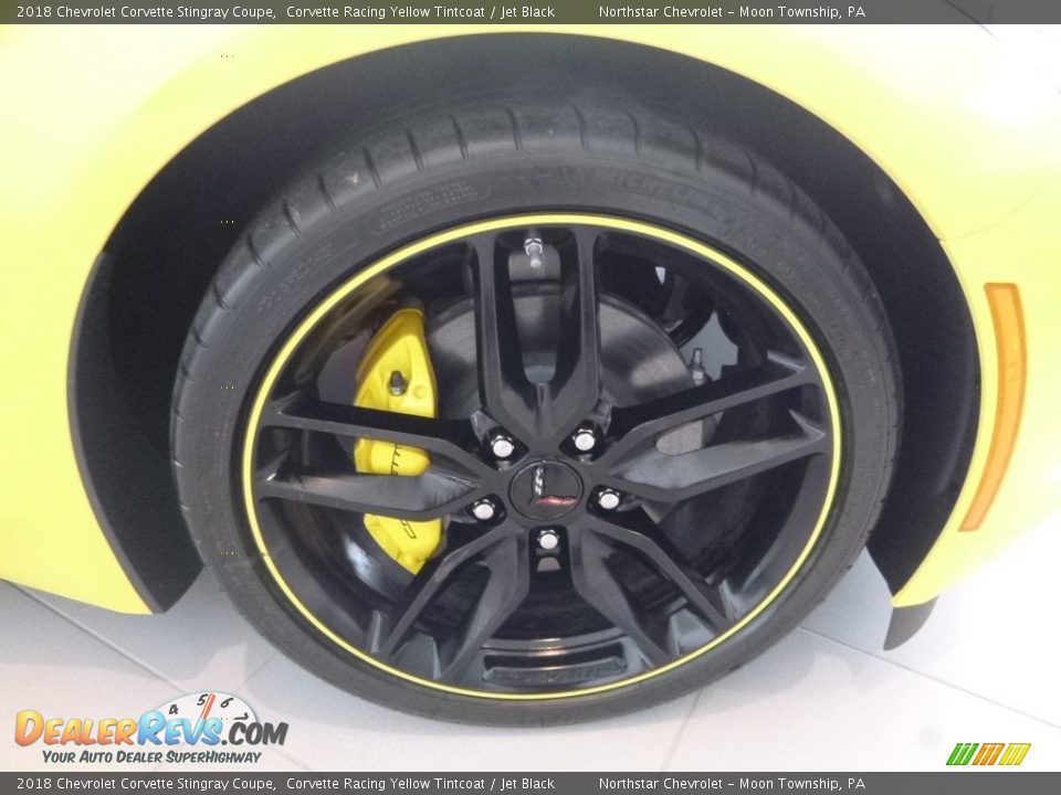 2018 Chevrolet Corvette Stingray Coupe Corvette Racing Yellow Tintcoat / Jet Black Photo #10