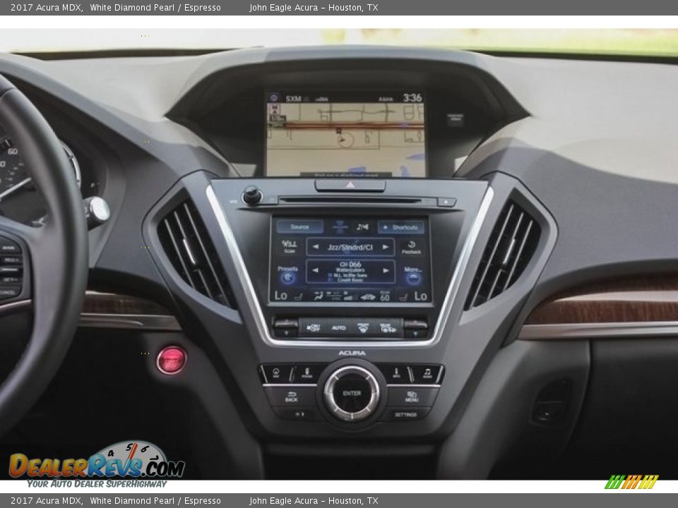 2017 Acura MDX White Diamond Pearl / Espresso Photo #35
