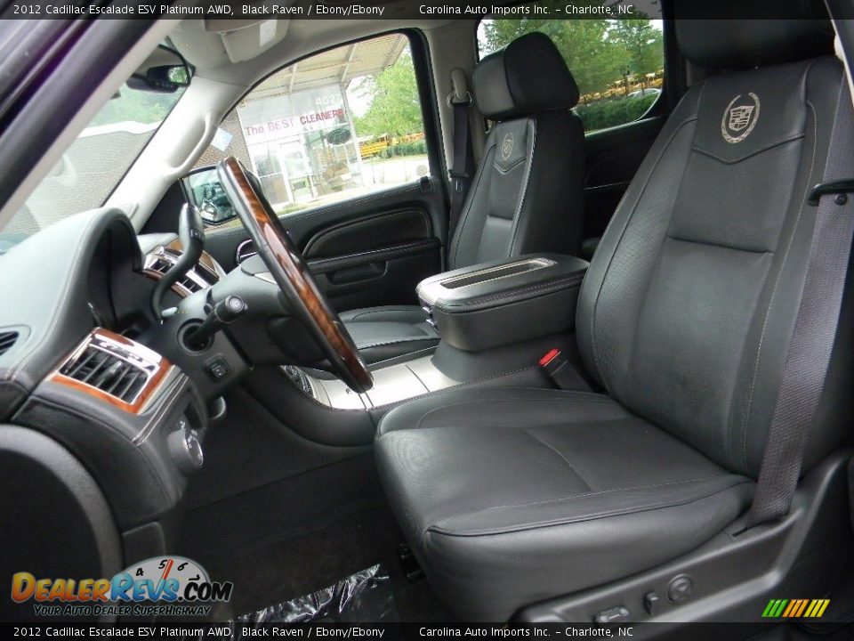 2012 Cadillac Escalade ESV Platinum AWD Black Raven / Ebony/Ebony Photo #19