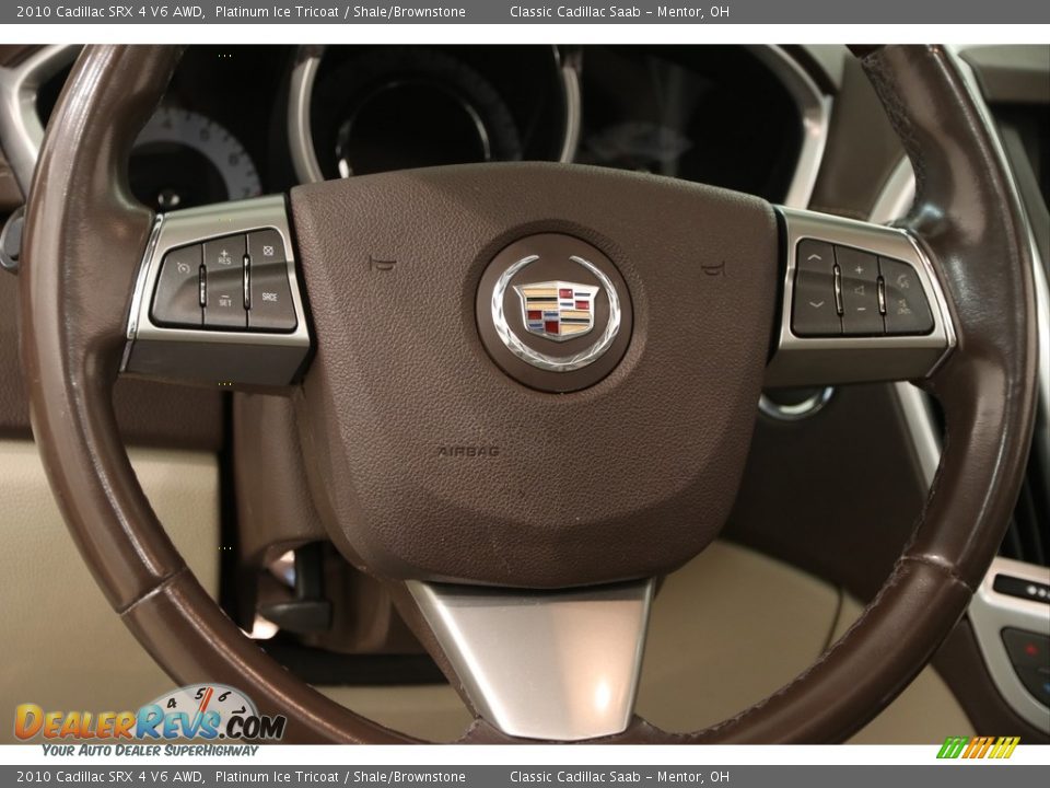 2010 Cadillac SRX 4 V6 AWD Platinum Ice Tricoat / Shale/Brownstone Photo #7