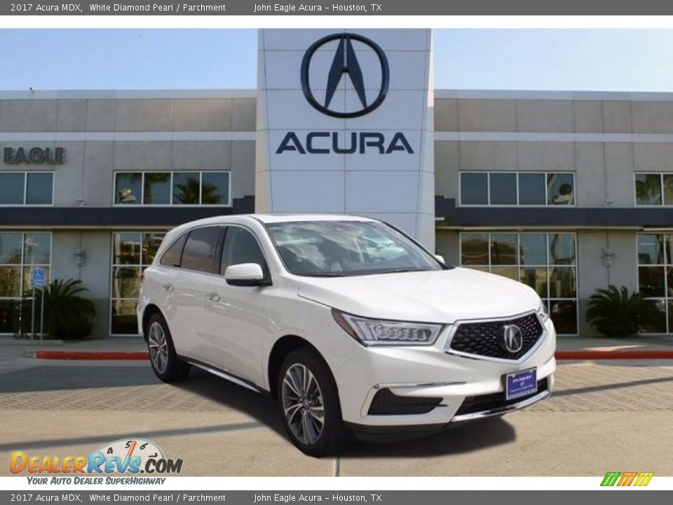 2017 Acura MDX White Diamond Pearl / Parchment Photo #1
