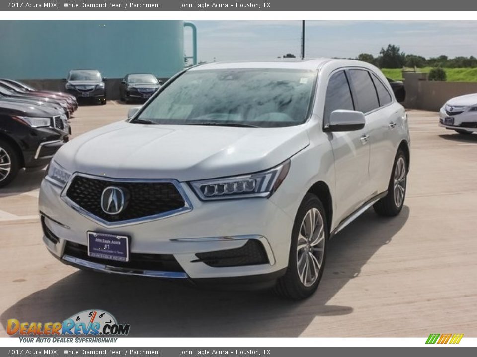 2017 Acura MDX White Diamond Pearl / Parchment Photo #3