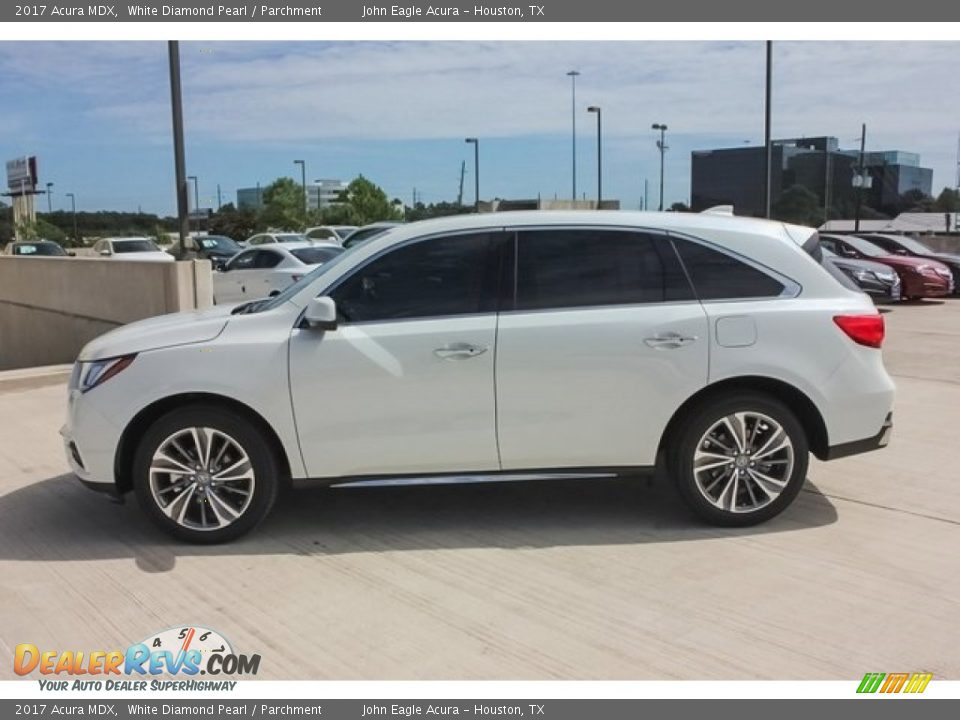 2017 Acura MDX White Diamond Pearl / Parchment Photo #4