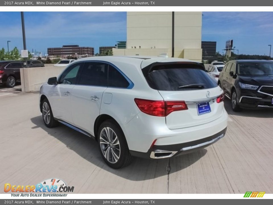 2017 Acura MDX White Diamond Pearl / Parchment Photo #5