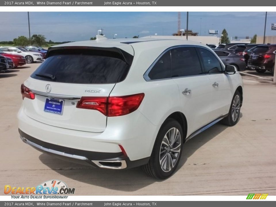 2017 Acura MDX White Diamond Pearl / Parchment Photo #7