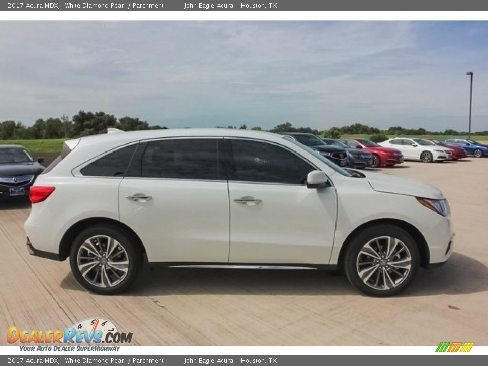 2017 Acura MDX White Diamond Pearl / Parchment Photo #8