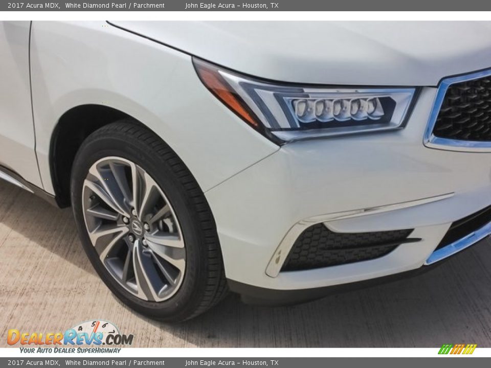 2017 Acura MDX White Diamond Pearl / Parchment Photo #10