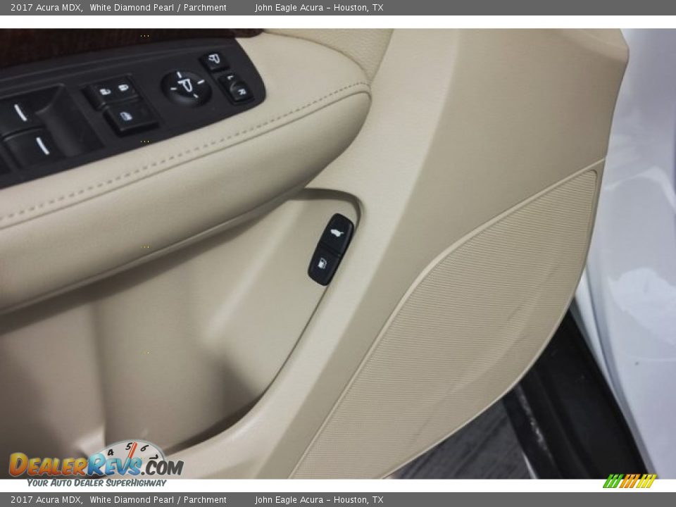 2017 Acura MDX White Diamond Pearl / Parchment Photo #17