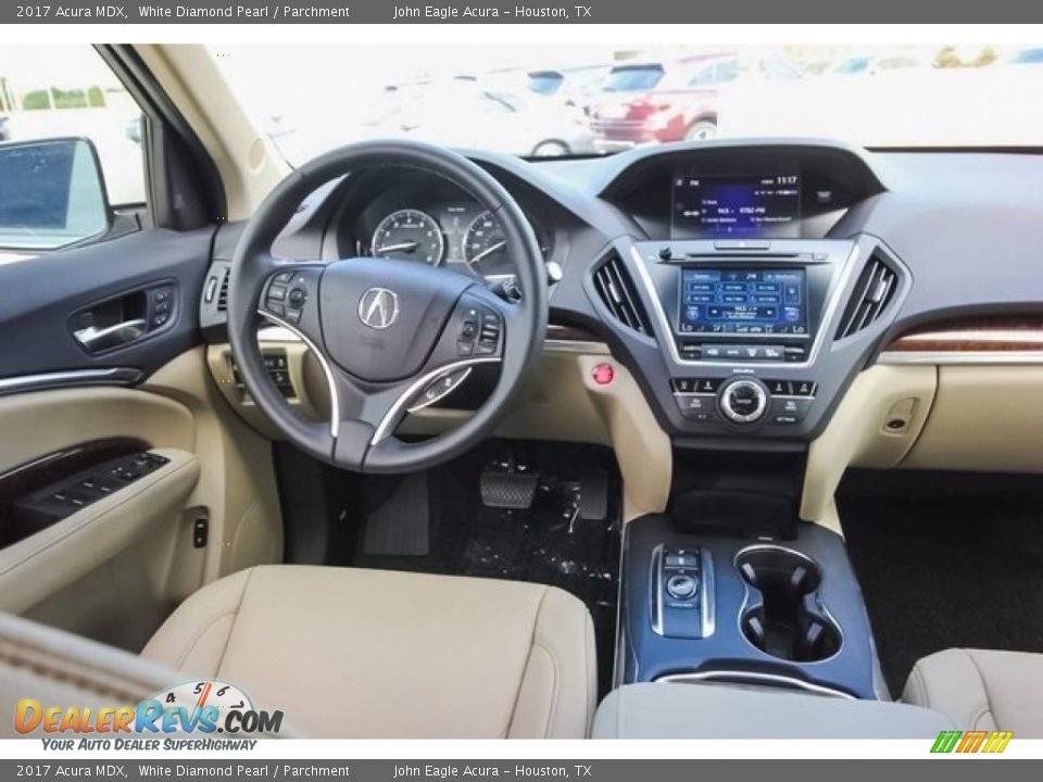 2017 Acura MDX White Diamond Pearl / Parchment Photo #31