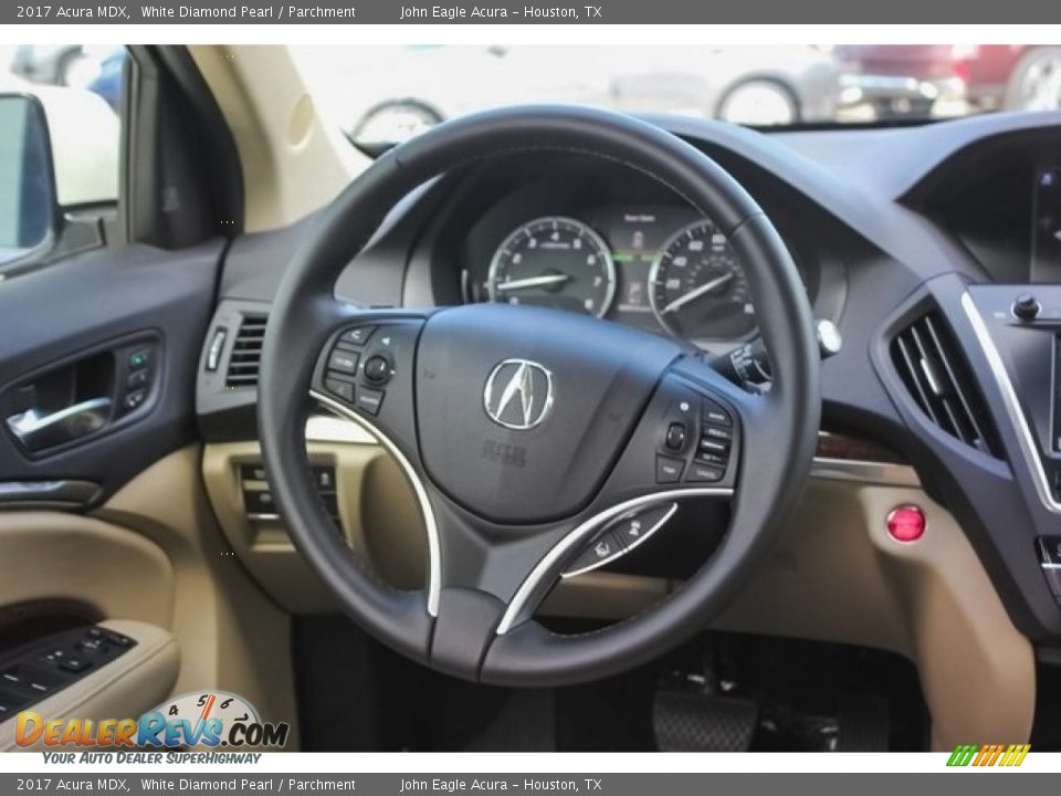 2017 Acura MDX White Diamond Pearl / Parchment Photo #32