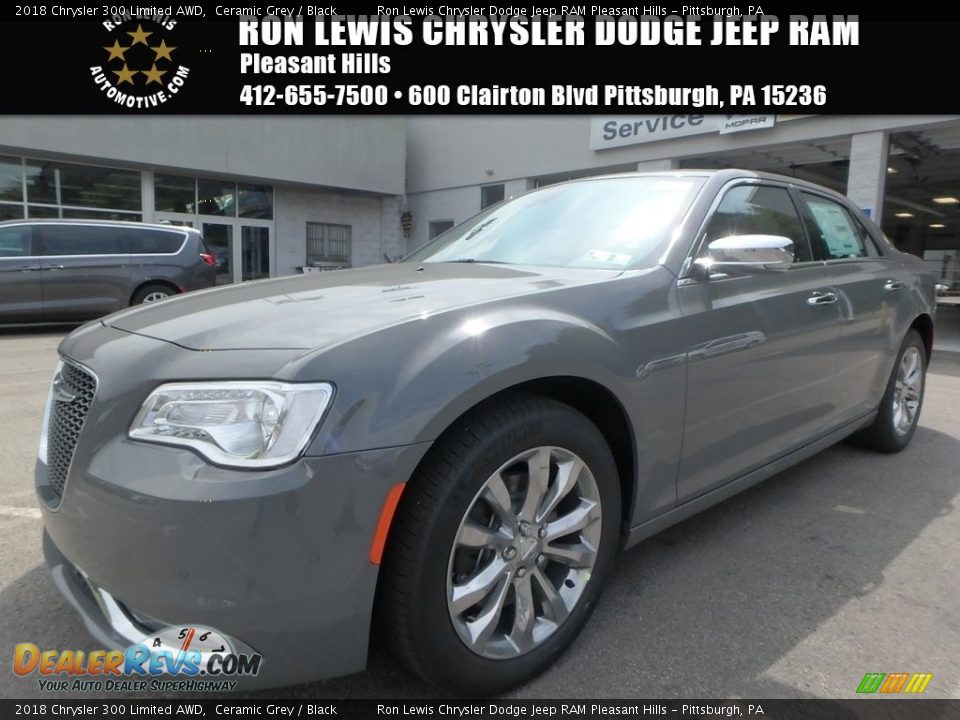 2018 Chrysler 300 Limited AWD Ceramic Grey / Black Photo #1