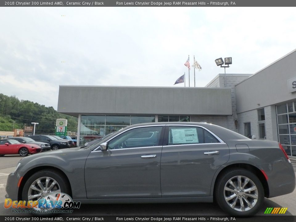 2018 Chrysler 300 Limited AWD Ceramic Grey / Black Photo #2