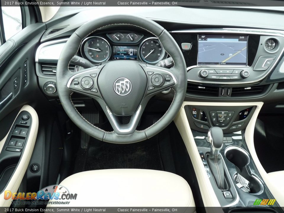 2017 Buick Envision Essence Summit White / Light Neutral Photo #8