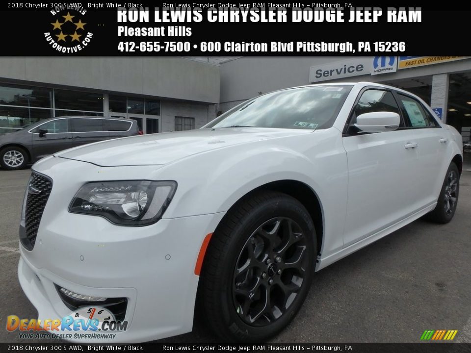 2018 Chrysler 300 S AWD Bright White / Black Photo #1