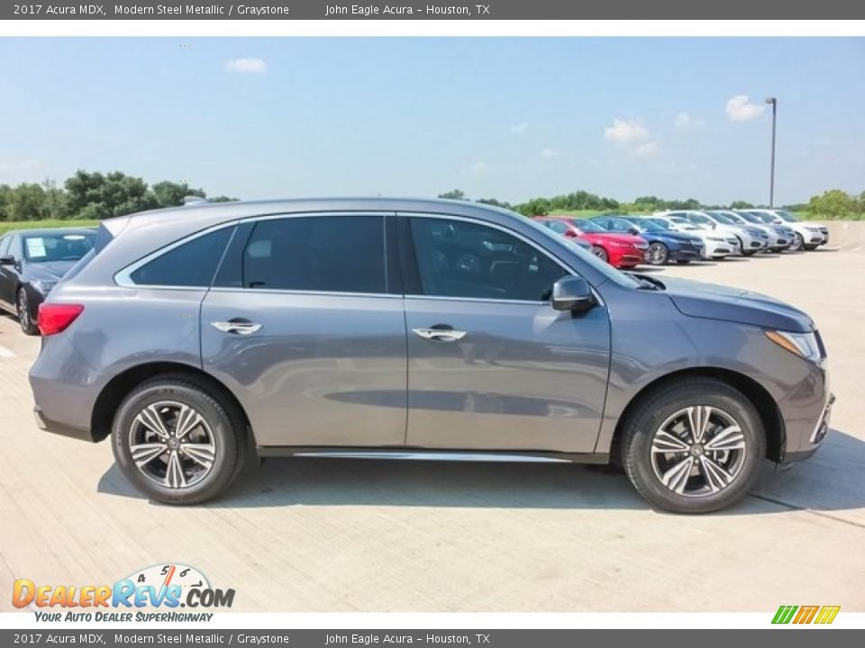 2017 Acura MDX Modern Steel Metallic / Graystone Photo #8