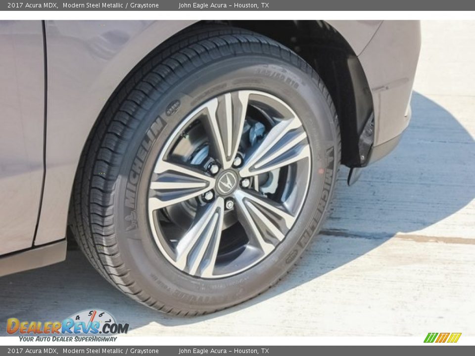 2017 Acura MDX Modern Steel Metallic / Graystone Photo #11